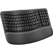 Logitech Wave Keys clavier RF sans fil + Bluetooth AZERTY Français Graphite — vue 2 — Connecto.ma