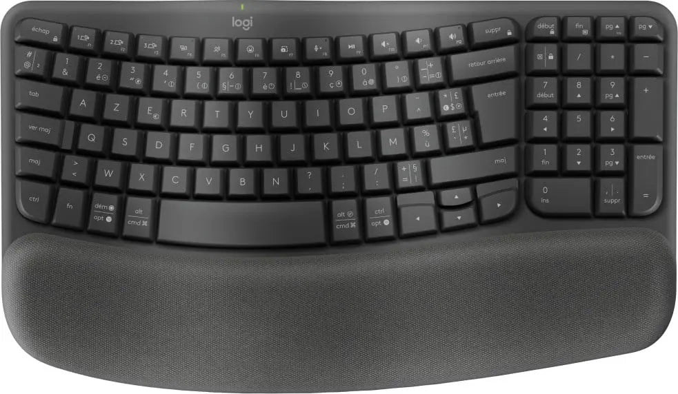 Logitech Wave Keys clavier RF sans fil + Bluetooth AZERTY Français Graphite (920-012286) Connecto.ma