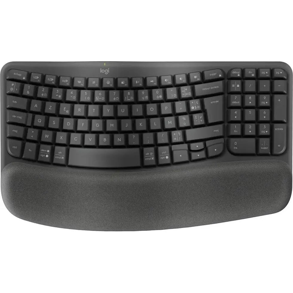 Logitech Wave Keys clavier RF sans fil + Bluetooth AZERTY Français Graphite — Connecto.ma
