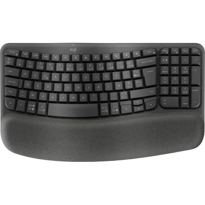 Logitech Wave Keys clavier RF sans fil + Bluetooth AZERTY Français Graphite — Connecto.ma
