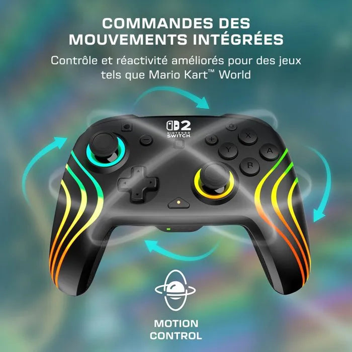 Manette Turtle Beach Afterglow Wave RGB sans fil pour Nintendo Switch 2