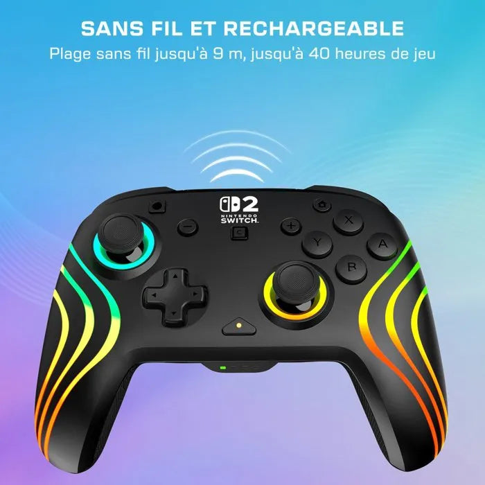 Manette Turtle Beach Afterglow Wave RGB sans fil pour Nintendo Switch 2