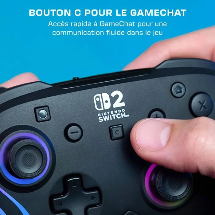Manette Turtle Beach Afterglow Wave RGB sans fil pour Nintendo Switch 2