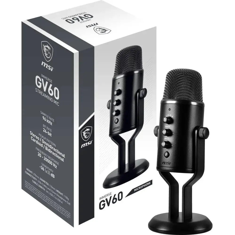 MSI Immerse GV60 Microphone USB – Noir — vue 8 — Connecto.ma