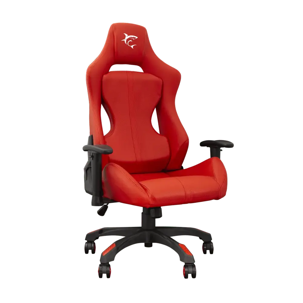 Chaise Gamer White Shark Monza – Rouge — vue 2 — Connecto.ma