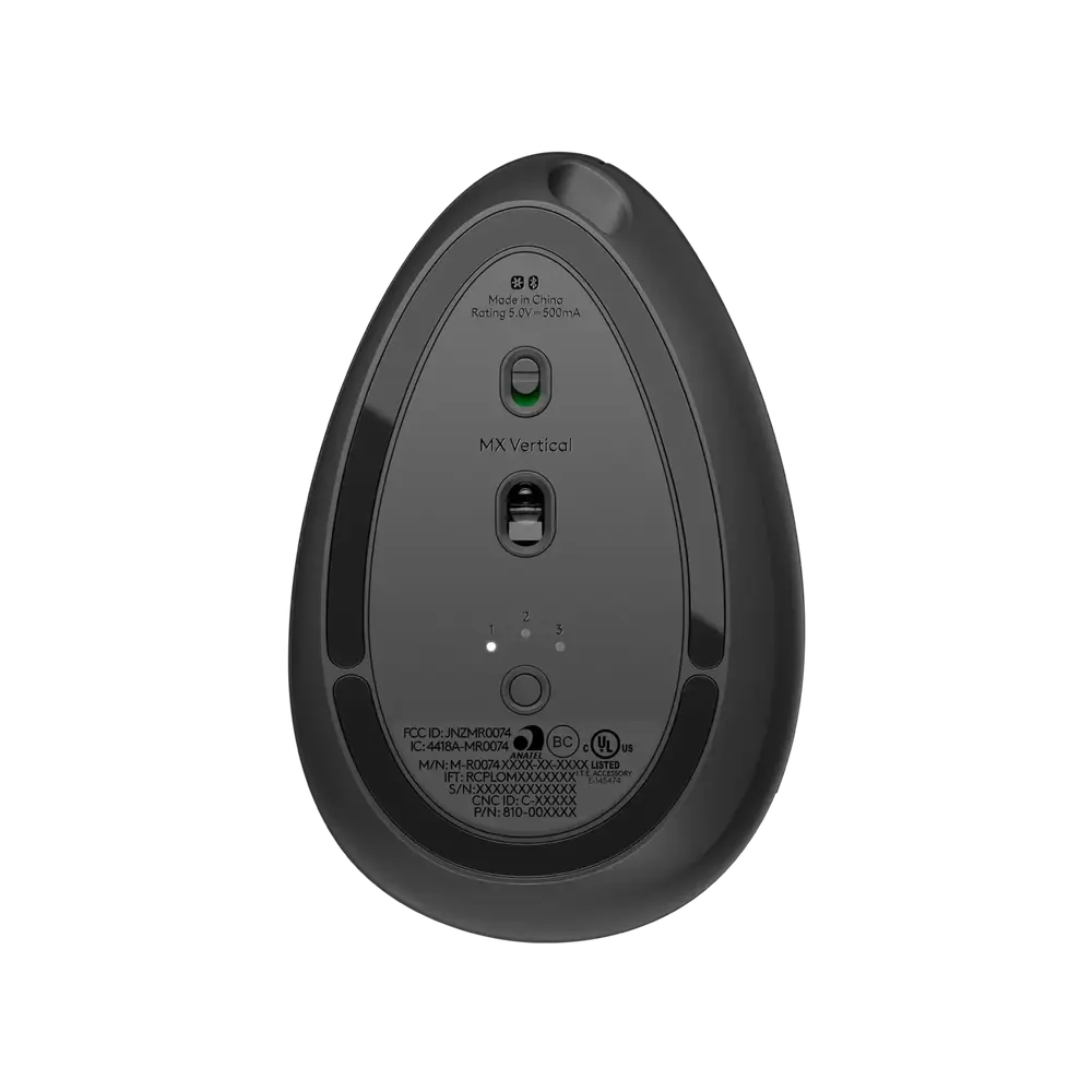 Souris Ergonomique Logitech MX Vertical Bluetooth (Graphite) — vue 3 — Connecto.ma