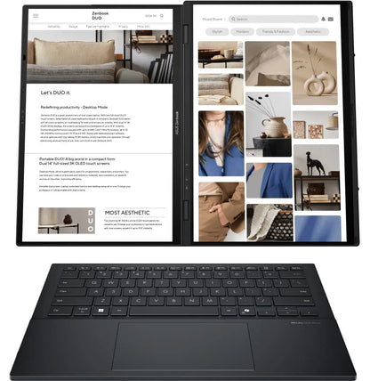 Ordinateur portable Asus Zenbook Duo UX8406CA – Ultra 9 (UX8406CA-PZ043W) Connecto.ma