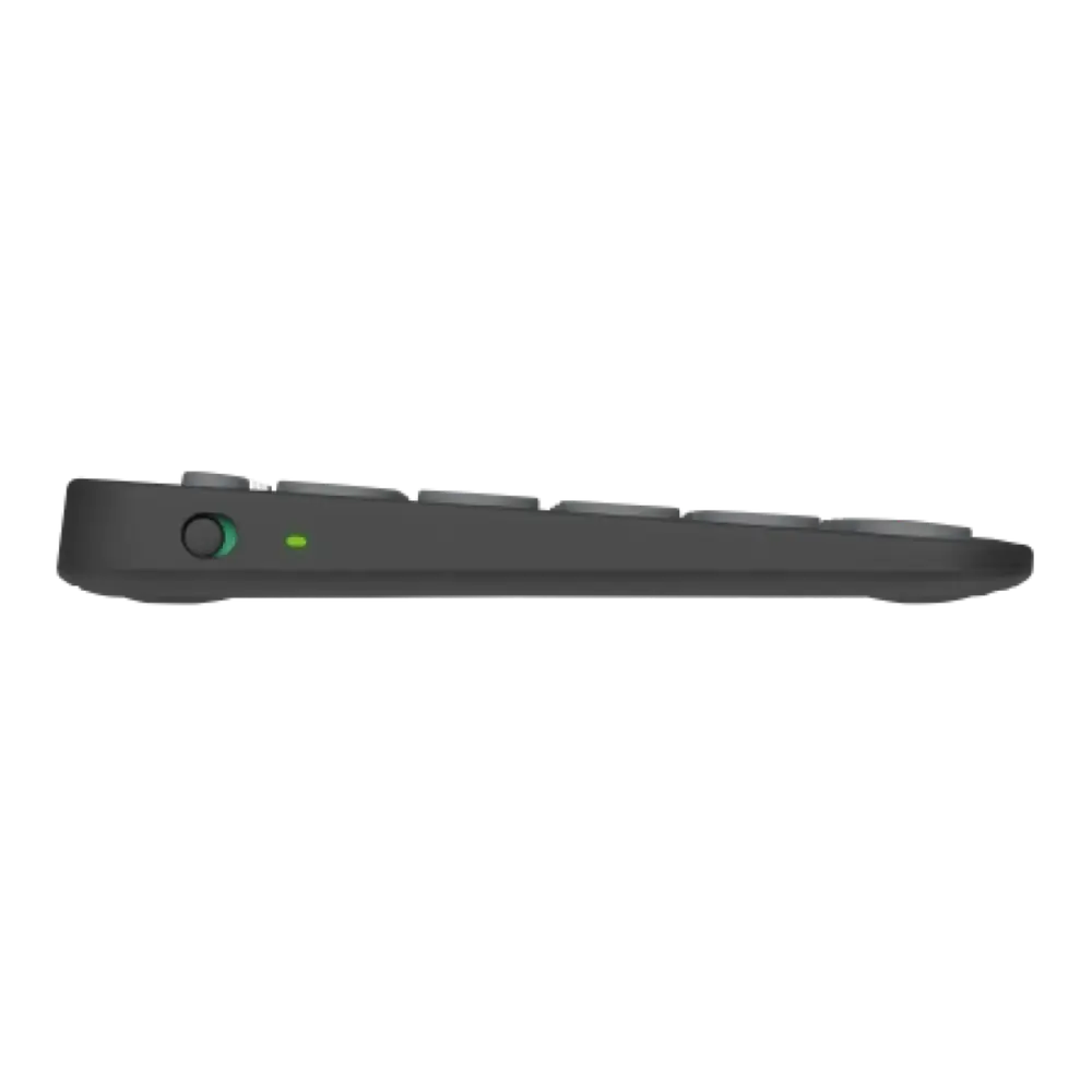 Logitech Pebble Keys 2 K380s – Mini Clavier Sans Fil Bluetooth (Graphite) — vue 2 — Connecto.ma