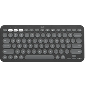 Logitech Pebble Keys 2 K380s – Mini Clavier Sans Fil Bluetooth (Graphite) — vue 4 — Connecto.ma