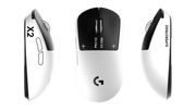Logitech G PRO X2 SUPERSTRIKE souris gaming sans fil blanche vue de face — Connecto.ma Maroc