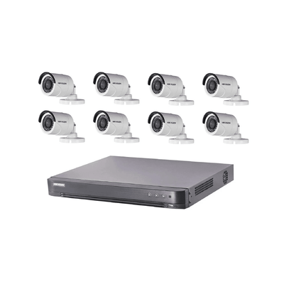 Hikvision Kit Videosurveillance Turbo Hd 8 Cameras Bullet Irhiklgwp2Is — LG au Maroc | Connecto.ma