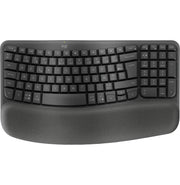 Logitech Wave Keys Clavier Sans Fil Bluetooth Ergonomic Graphite 920 012286 — Logitech au Maroc | Connecto.ma