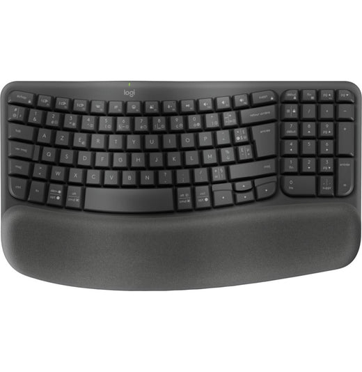 Logitech Wave Keys Clavier Sans Fil Bluetooth Ergonomic Graphite 920 012286