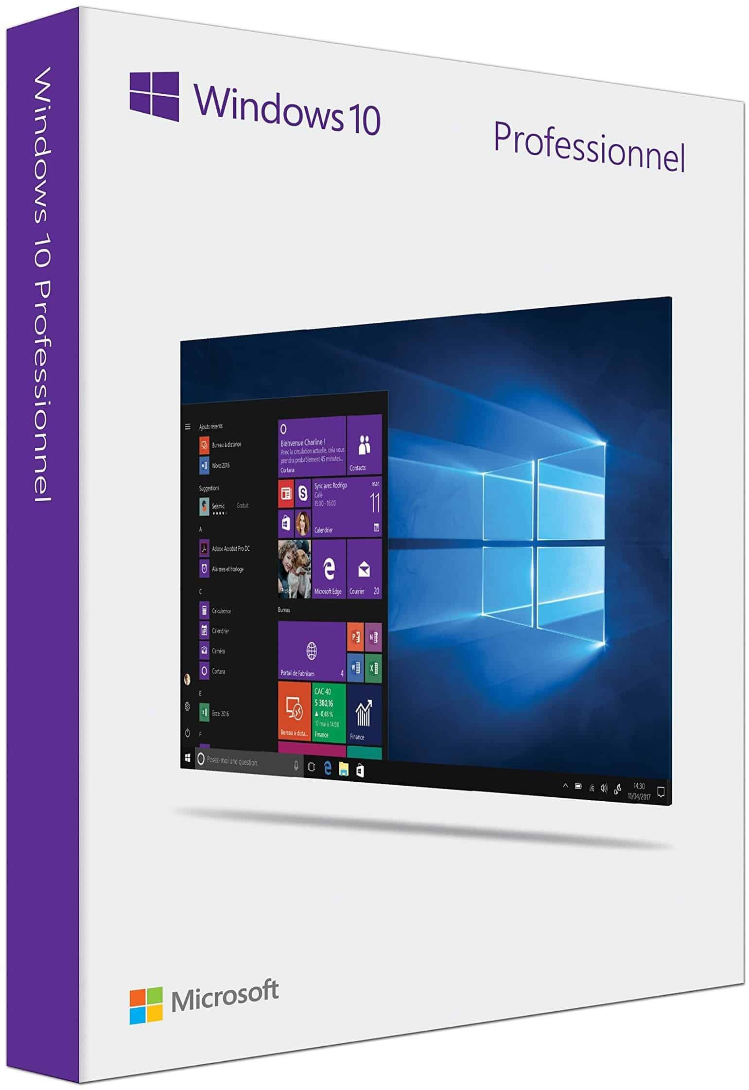 Microsoft Windows 10 Pro 64 Bits Francais Licence Originale Dvd Fqc 08920 — Microsoft au Maroc | Connecto.ma