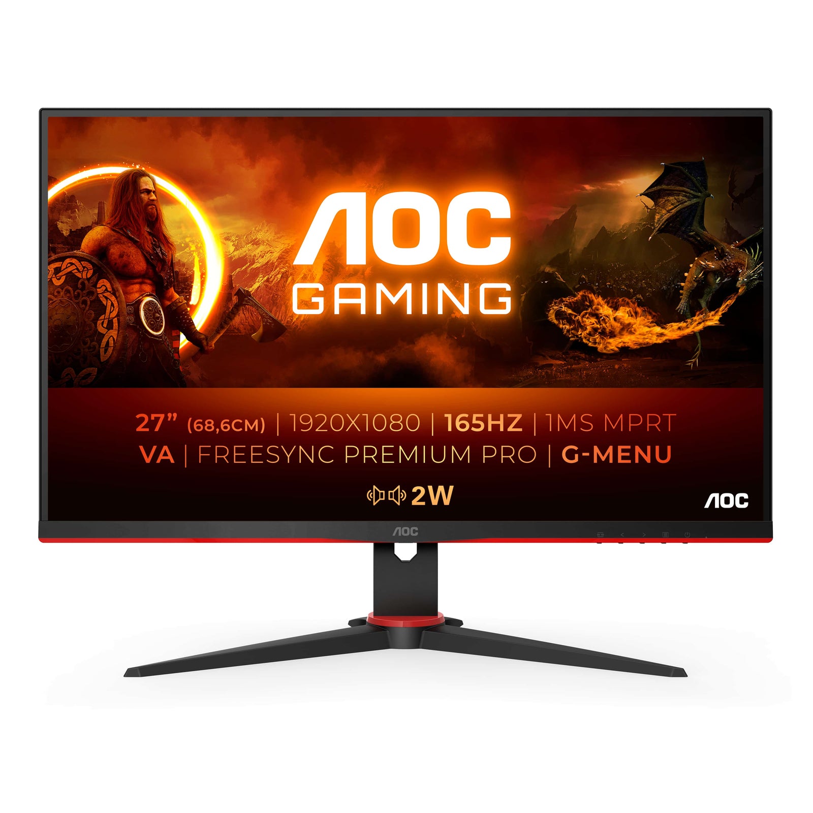 Ecran Aoc 27 Flat Va Fhd 165Hz 697398523007327G2Se — Connecto au Maroc | Connecto.ma