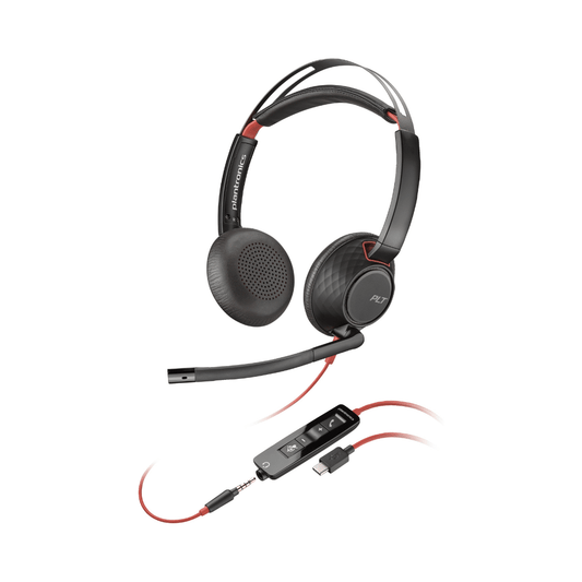 Micro Casque Poly Blackwire 5220 Stereo Usb C Connexion 35 Mm Adaptateur Usb C A 8X231Aa — Connecto au Maroc | Connecto.ma
