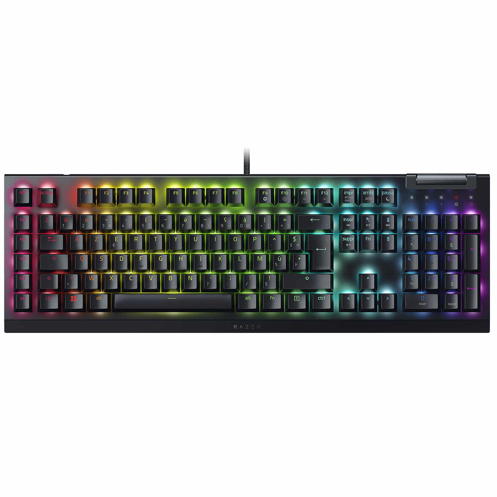 Clavier Gamer Avec Fil Razer Blackwidow V4 X Switches Razer Green Rz03 04700500 R3F1 8887910072738 — Razer au Maroc | Connecto.ma