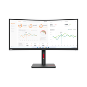 Lenovo Ecran Incurve Thinkvision T34W 30 34 Qhd 63D4Gat1Eu — Lenovo au Maroc | Connecto.ma