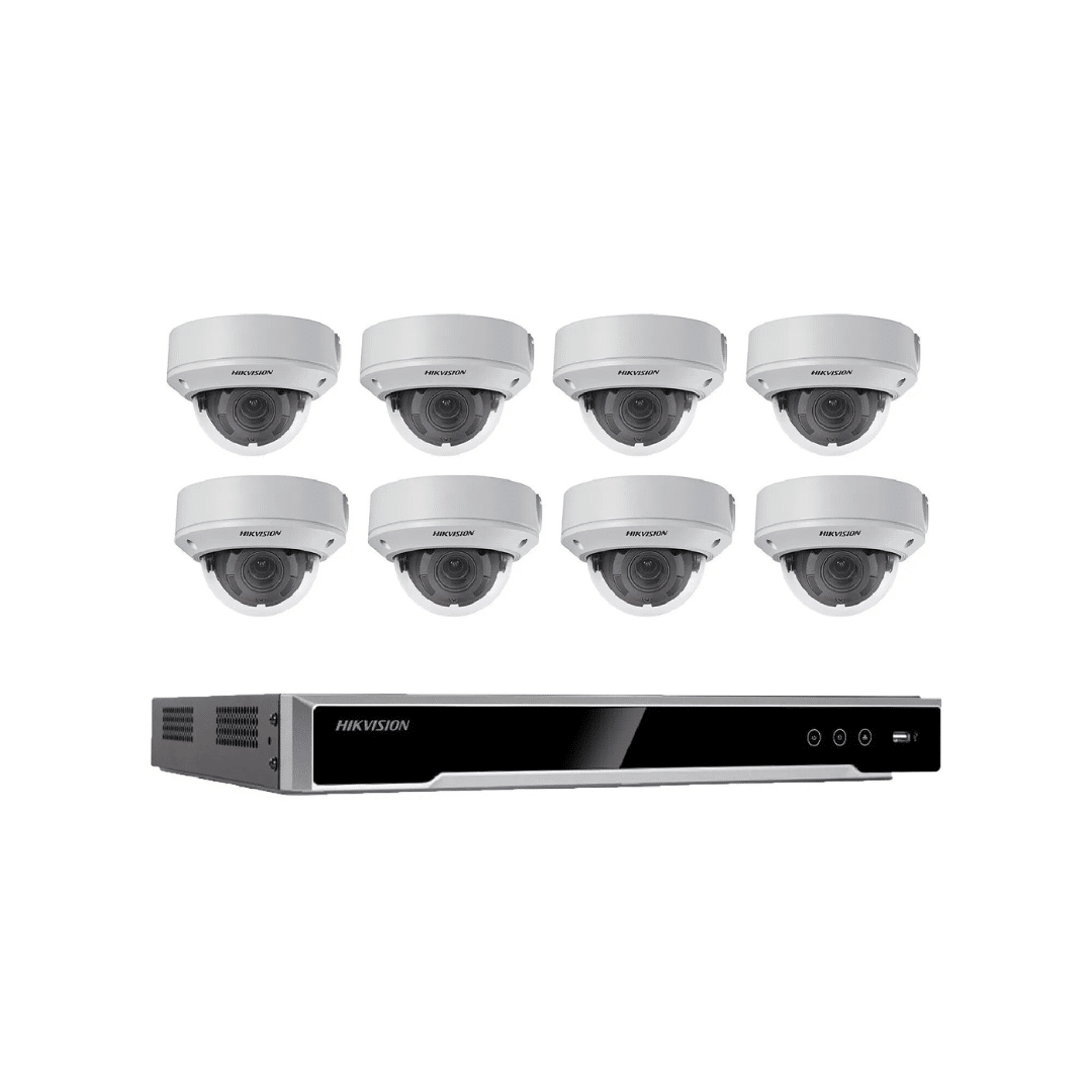 Hikvision Kit Videosurveillance 8 Cameras Domes Ir7Anmrtt1Is — Hikvision au Maroc | Connecto.ma