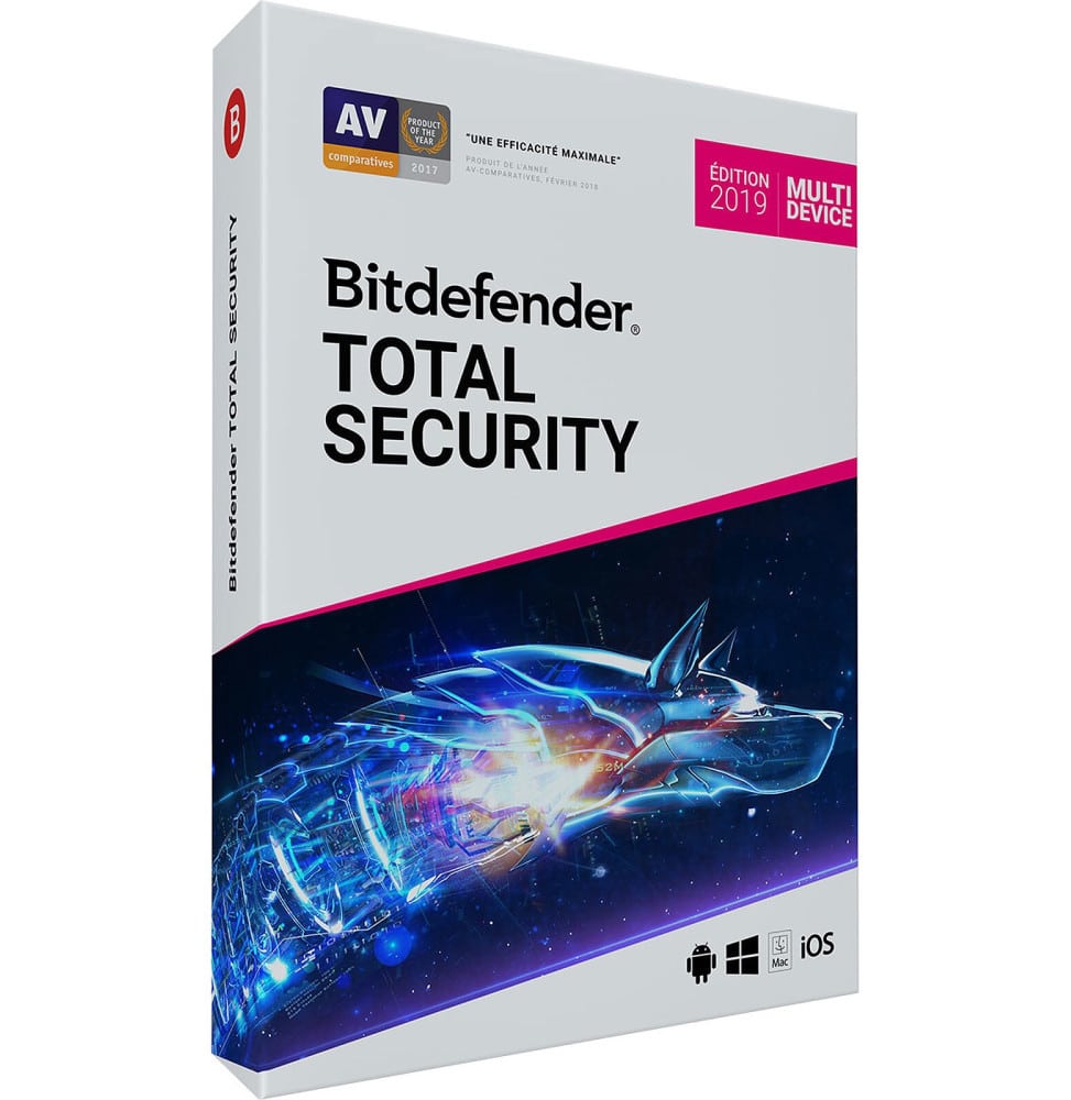 Bitdefender Total Security 5 Postes 1 An Cr_Ts_5_12Exfr — Connecto au Maroc | Connecto.ma