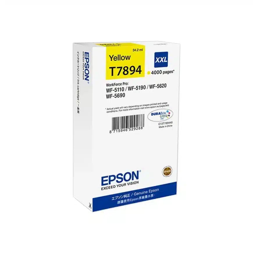 Cartouche Dencre Epson Ultra Jaune Xxl 4000 Pages — Epson au Maroc | Connecto.ma