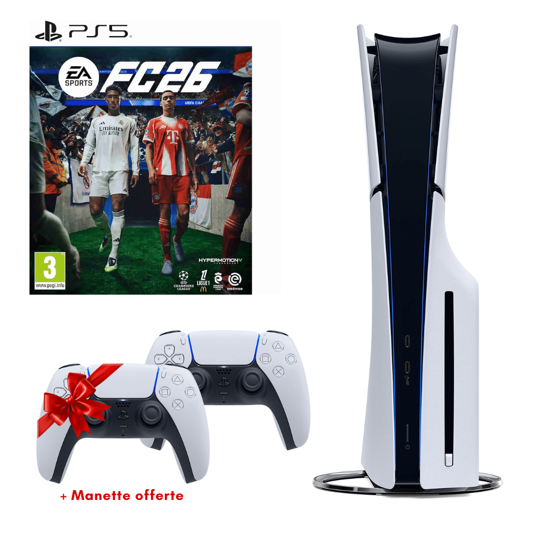 Sony Pack Console Playstation 5 Slim 1To Ea Sports Fc 26 Manette Offerte Cfi 2116A01Y M — Sony au Maroc | Connecto.ma
