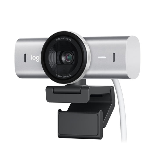 Webcam Logitech Mx Brio 4K Ultra Hd Pale Grey 960 001554 — Logitech au Maroc | Connecto.ma
