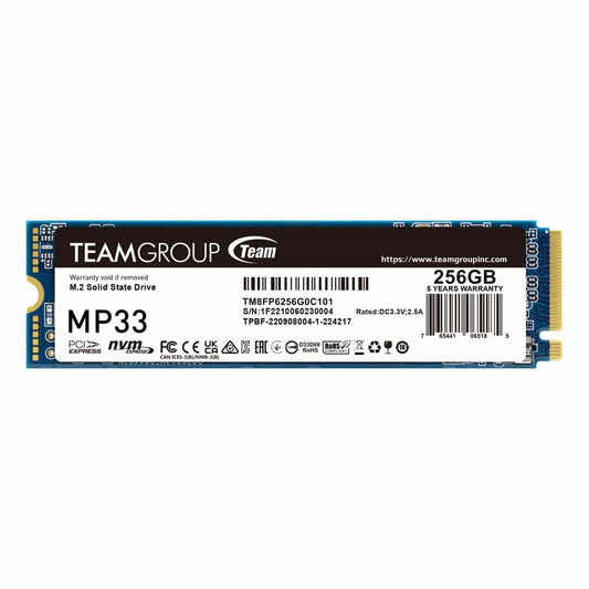 Disque Dur Ssd Nvme Team Group 256 Gb Tm8Fp6256G0C101 — Connecto au Maroc | Connecto.ma