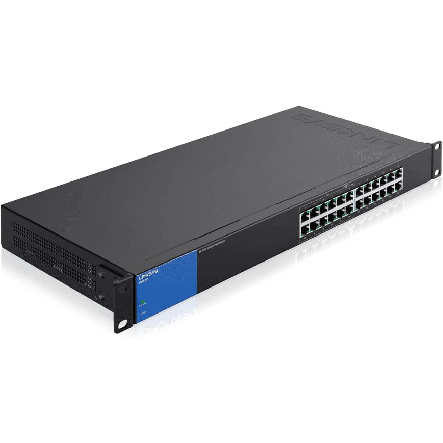 Switch Poe Linksys 24 Ports Gigabit Business A Monter Sur Rack Lgs124P Eu — LG au Maroc | Connecto.ma