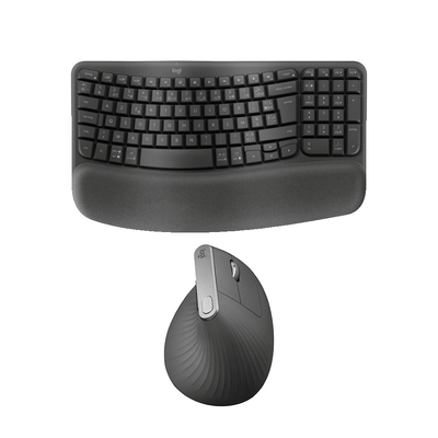 Ensemble Logitech Ergonomique Clavier Wave Keys Souris Mx Vertical — Logitech au Maroc | Connecto.ma