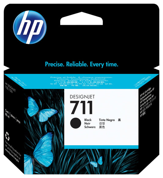Cartouche Dencre Hp Design Jet 711 80 Ml Black Cz133A — HP au Maroc | Connecto.ma