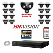 Hikvision Kit Video Surveillance Pro Ip 16X Cameras Poe Domes Motorisee Ir 20M 4 Mp Enregistreur Nvr 16 Canaux H265 3000Go Irx31Yh5Lmis — Hikvision au Maroc | Connecto.ma