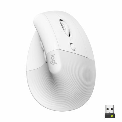 Souris Sans Fil Bluetooth Logitech Lift Blanc Ergonomique Droitier 910 006475 — Logitech au Maroc | Connecto.ma