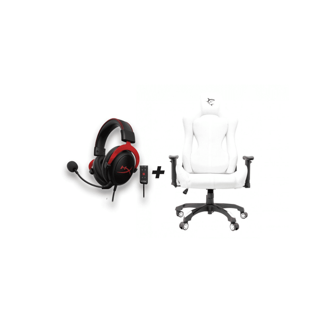 Chaise Gaming White Shark Monza Blanc Casque Hyperx Cloud Ii Monza W4P5M0Aa — HyperX au Maroc | Connecto.ma