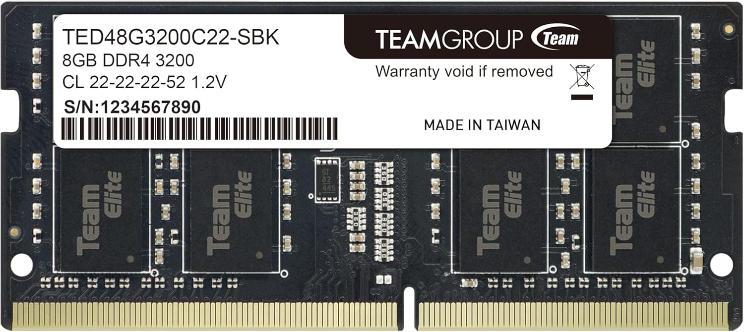 Team Group Elit Cl22 8 Go Ddr4 3200 Barrette Memoire Sodim Ted48G3200C22 Sbk — Connecto au Maroc | Connecto.ma