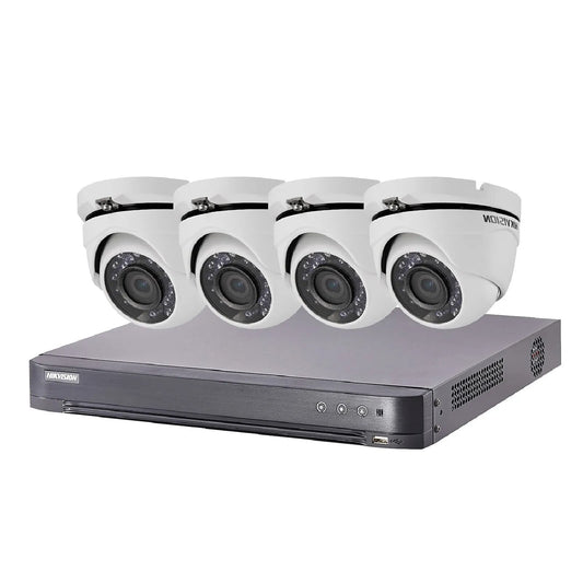 Hikvision Kit Video Surveillance Turbo Hd 4 Cameras Dome Hik 4Dom Thd 002 — Hikvision au Maroc | Connecto.ma