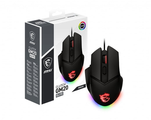 Souris Gaming Filaire Msi Clutch Gm20 Elite S12 0400D00 C54