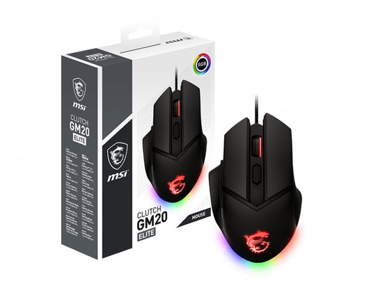 Souris Gaming Filaire Msi Clutch Gm20 Elite S12 0400D00 C54 — MSI au Maroc | Connecto.ma