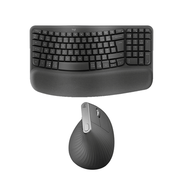 Ensemble Logitech Ergonomique Clavier Wave Keys Souris Mx Vertical — Logitech au Maroc | Connecto.ma
