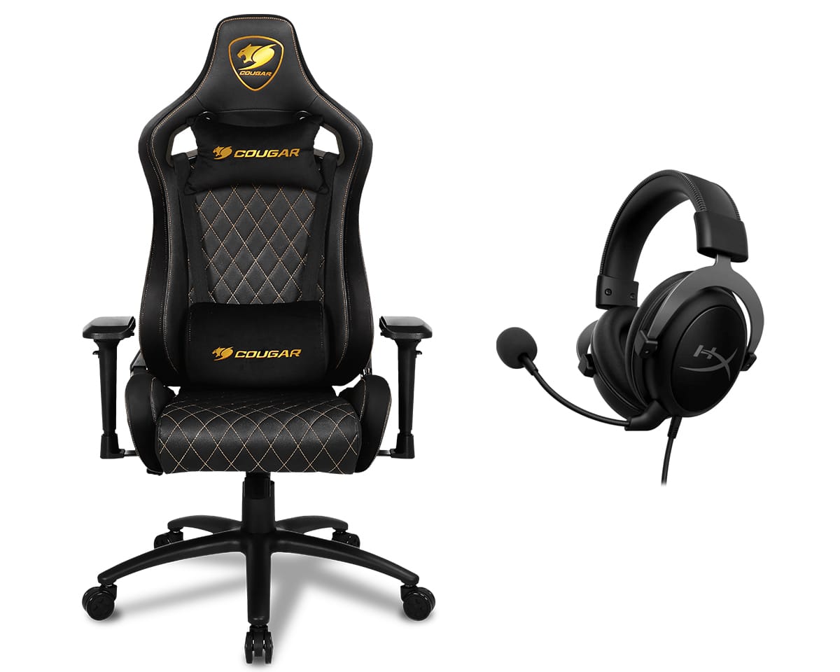 Cougar Armor S Royal Gold Chaise Gamer Casque Hyperx Cloud Ii Gunmetal Cougar Sroyal 4P5L9Aa — HyperX au Maroc | Connecto.ma