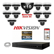 Hikvision Kit Video Surveillance Pro Ip 10X Cameras Poe Domes Motorisee Ir 20M 4 Mp Enregistreur Nvr 16 Canaux H265 3000Go Irmpbbe0Llis — Hikvision au Maroc | Connecto.ma