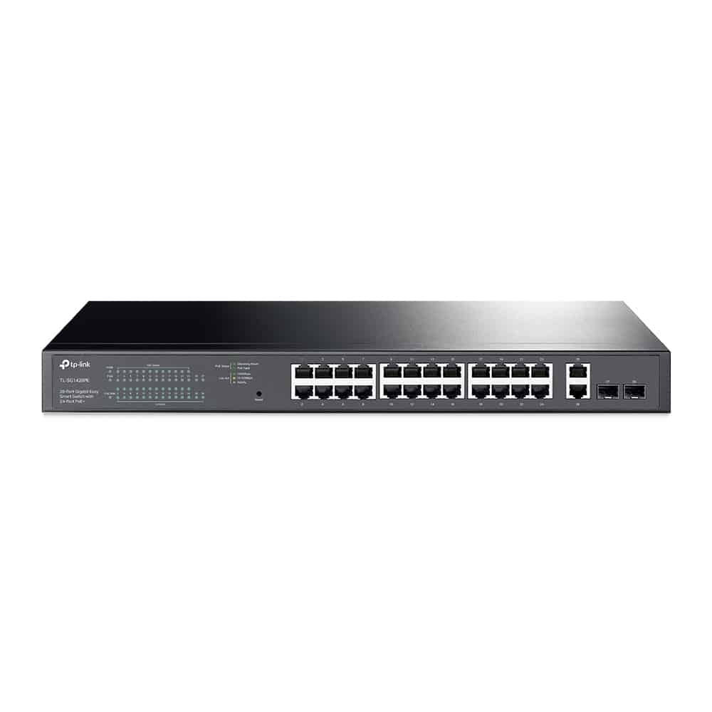 Tp Link 28 Port Gigabit Easy Smart Switch With 24 Port Poe Tl Sg1428Pe — Connecto au Maroc | Connecto.ma