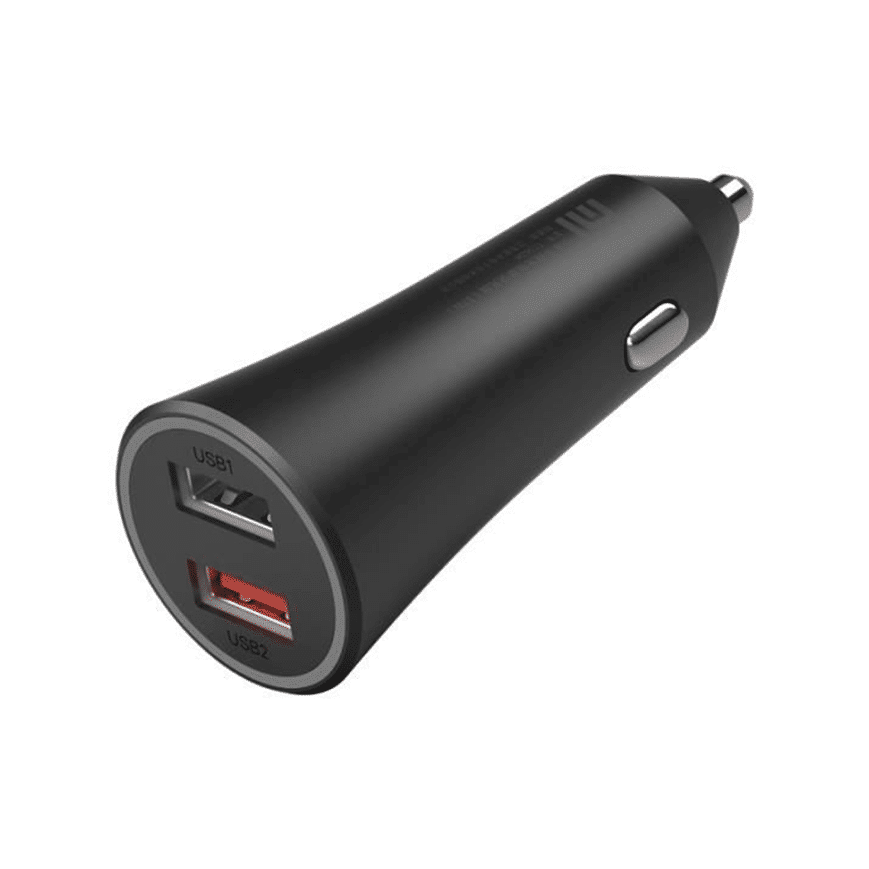Chargeur De Voiture Mi Dual Port 37W Universel Noir — Connecto au Maroc | Connecto.ma