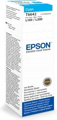 Epson 664 Cyan Bouteille Dencre Ecotank Dorigine — Epson au Maroc | Connecto.ma