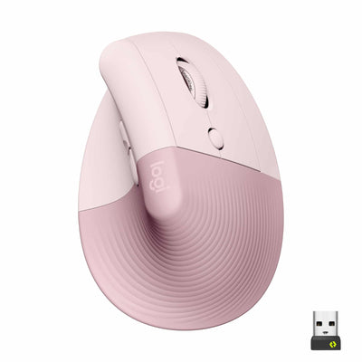Souris Sans Fil Bluetooth Logitech Lift Rose Ergonomique Droitier 910 006478 — Logitech au Maroc | Connecto.ma