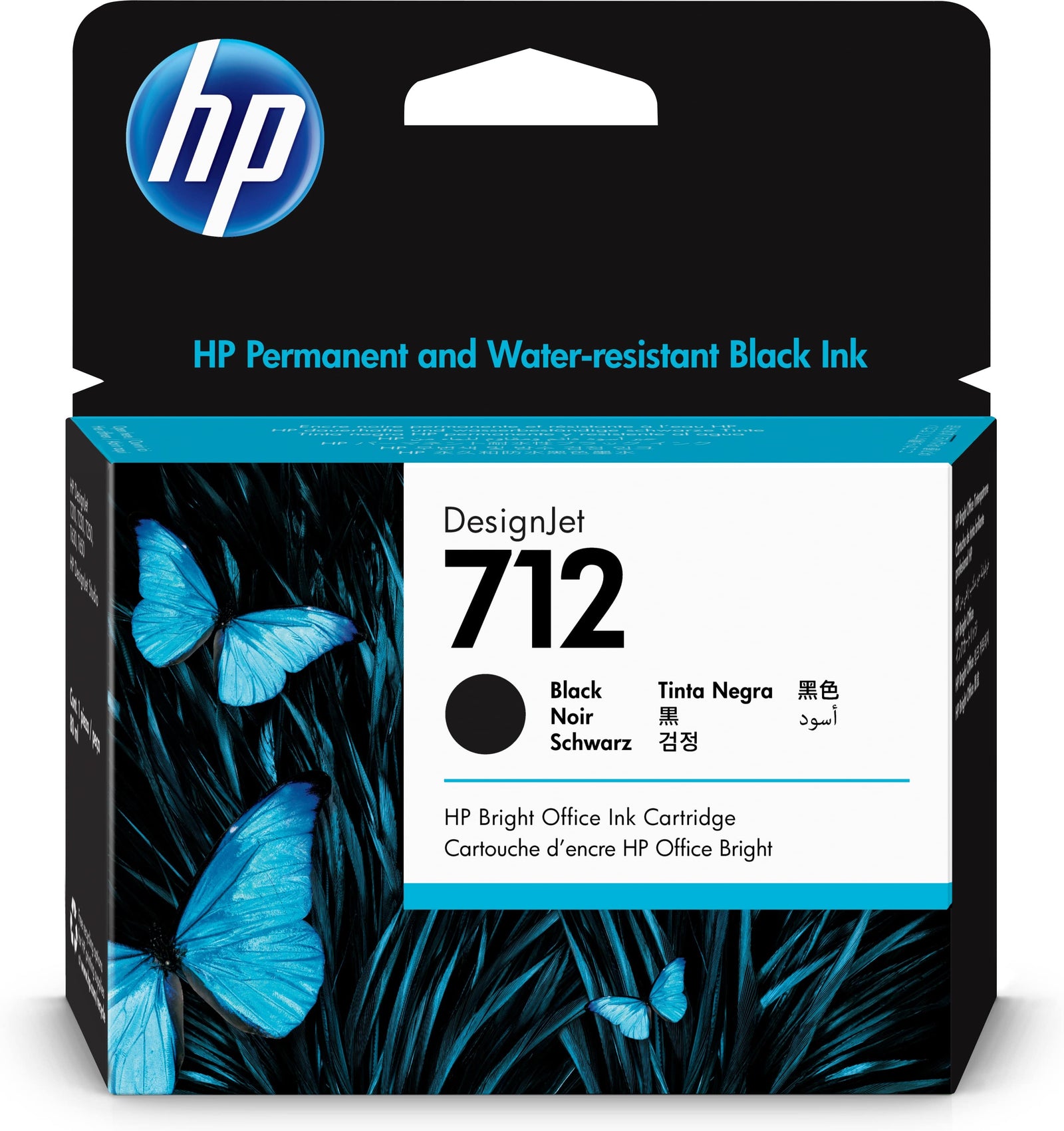 Hp 712 80Ml Black Ink Cartridge T630 T230 — HP au Maroc | Connecto.ma