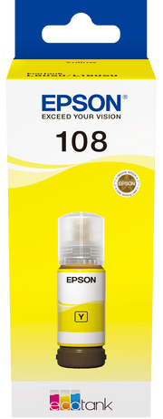 Bouteille Epson Eco Tank 108 Jaune — Epson au Maroc | Connecto.ma