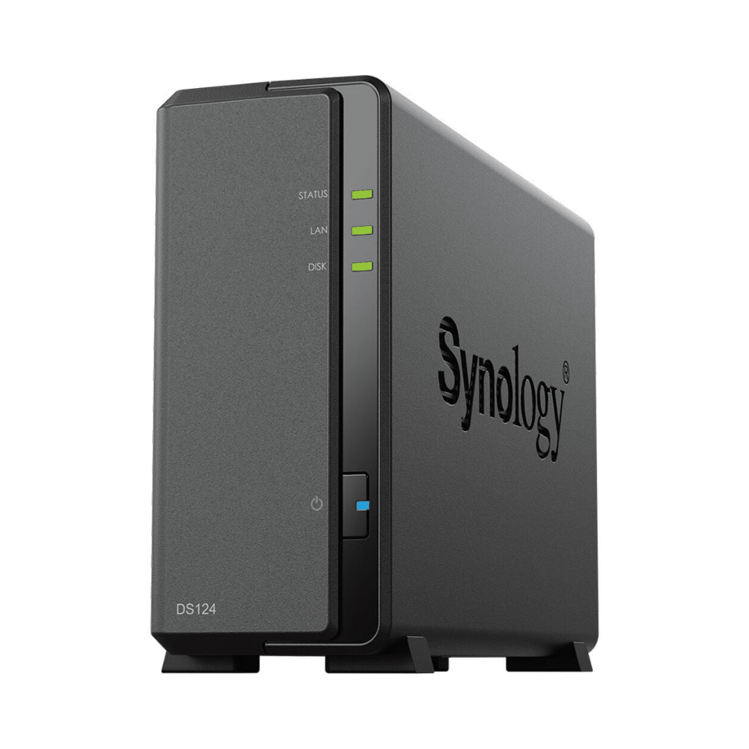 Synology Serveur Nas 1 Baie Diskstation Ds124 — Connecto au Maroc | Connecto.ma