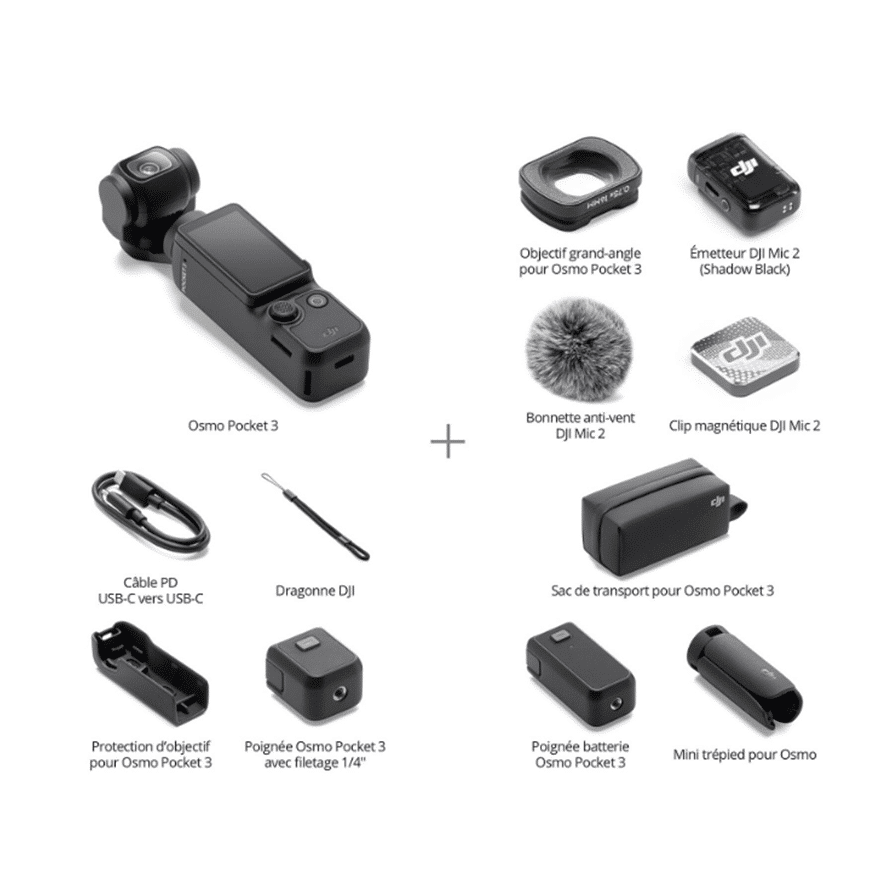 Dji Osmo Pocket 3 Creator Combo Cp Os 00000302 01 — Connecto au Maroc | Connecto.ma
