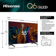 Hisense Televiseur 55 Smart Uhd 4K Qled 55Q6N Recepteur Integre His55Q6N — Connecto au Maroc | Connecto.ma